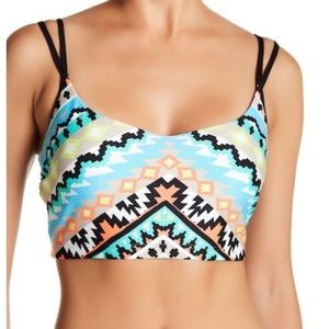 🏝 Seafolly NWT Tribal Crop Top Bikini 🏝